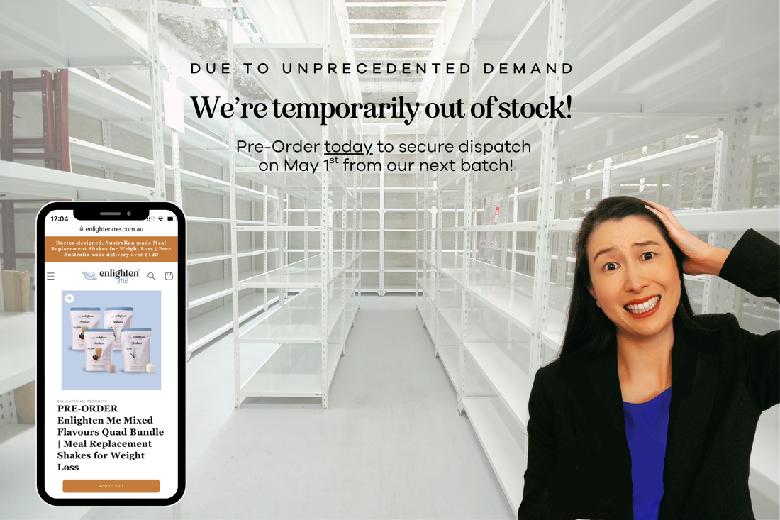 Unprecedented demand for the Enlighten Me Shakes - Why the Shelves are Bare and What's Coming Next