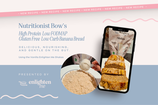 High Protein Low FODMAP Gluten Free Low Carb Banana Bread