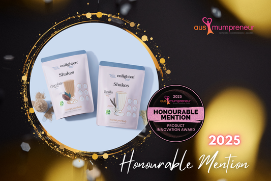 Enlighten Me Shakes Receive Honourable Mention at the 2025 AusMumpreneur Awards