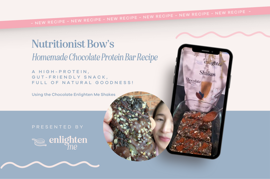Homemade Chocolate Protein Bar Recipe with the Enlighten Me Shakes