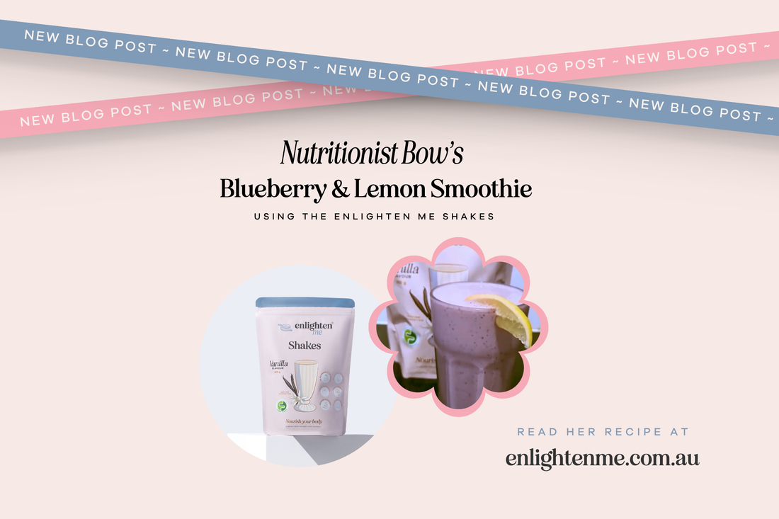 High Protein Blueberry and Lemon Smoothie