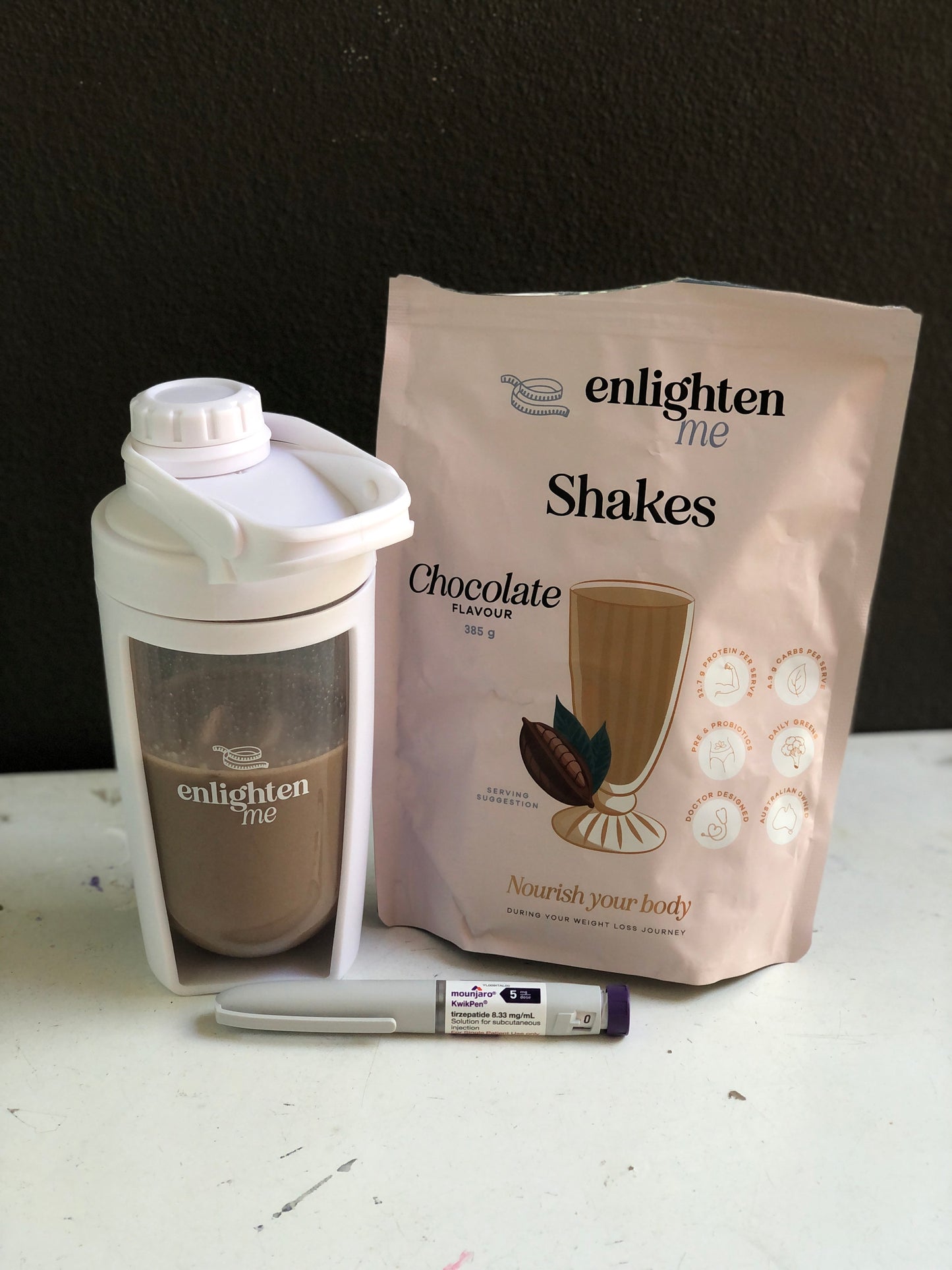 Enlighten Me Complete Bundle | Meal Replacement Shakes for Weight Loss & Shaker Set