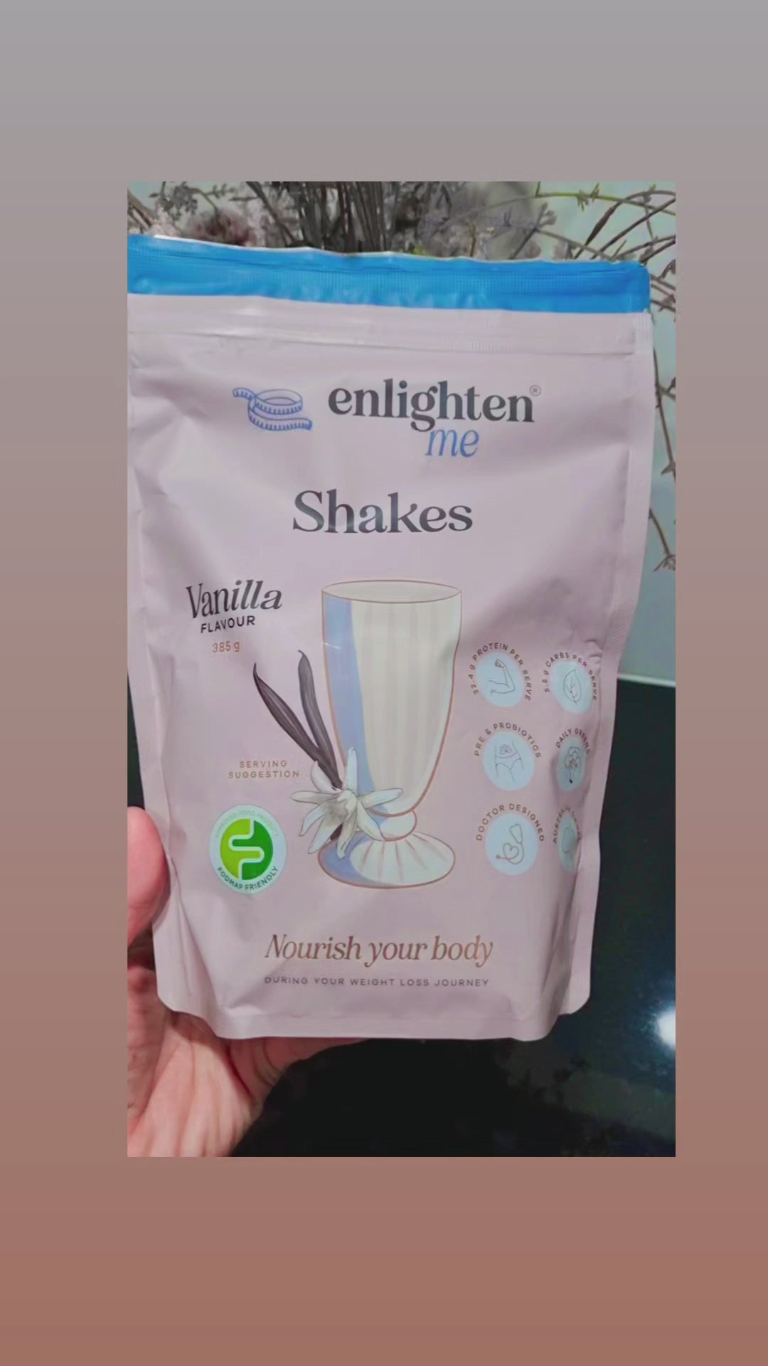 The Enlighten Me Shake in Vanilla can be used in a delicious chia puddling recipe.